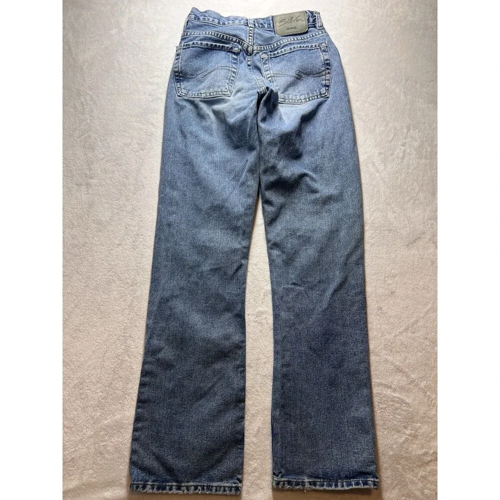 Vintage Silver Jeans Mens 27x32 Made In Canada Straight Leg Button Fly